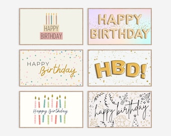 Happy Birthday Frame Tv Art, Bday Frame Tv Art, Birthday Frame Tv Art Bundle, Birthday Smart TV Art, Set of 6