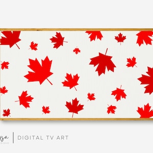 Canada Day Frame Tv Art, Happy Canada Day Samsung Frame Tv Art, Canadian Frame TV Art, July 1st Tv Art, Instant Download