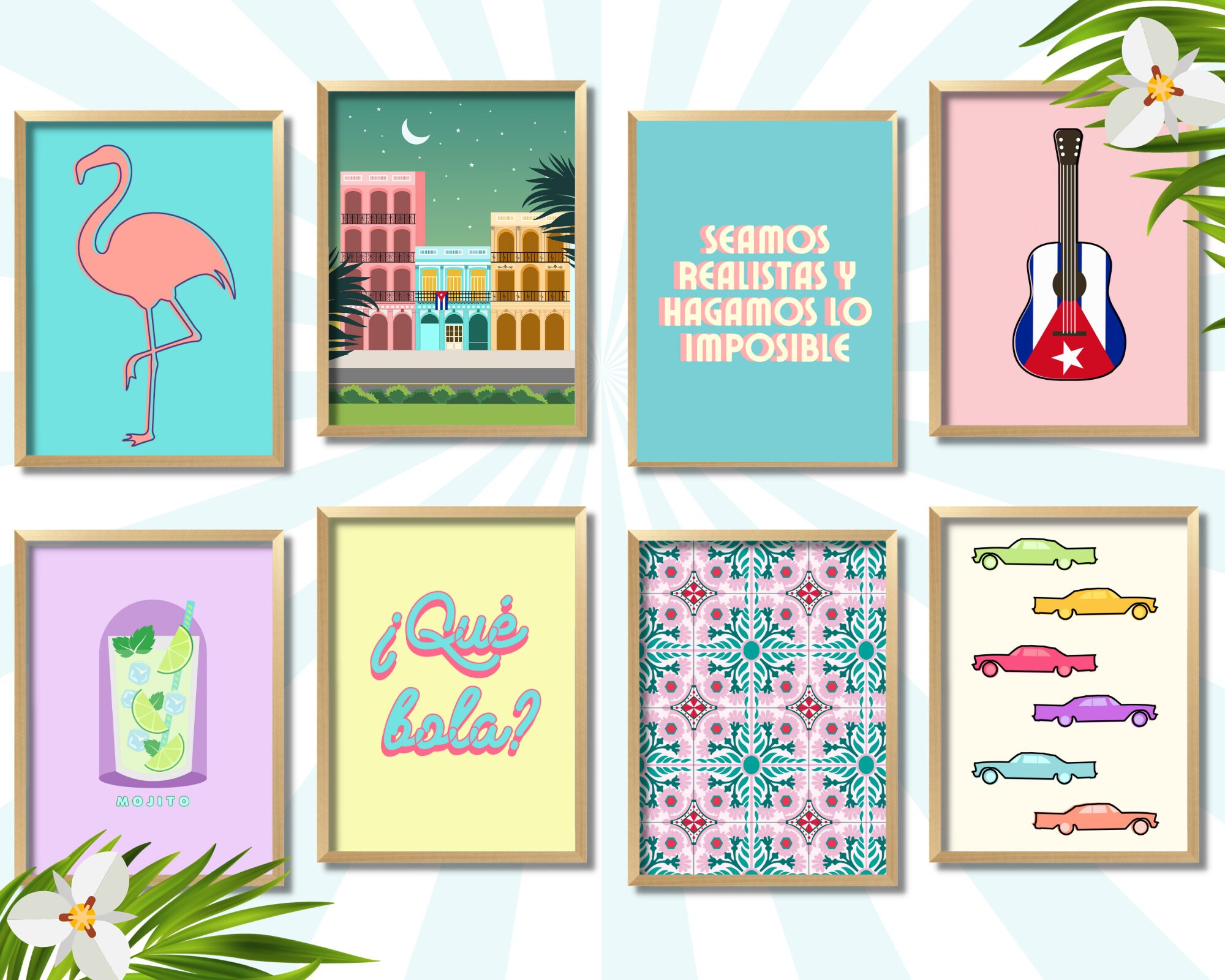 Cuban Wall Art Bundle / Cuban Print / Cuba Print / Havana Etsy