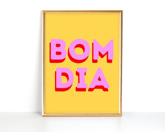Bom Dia Print Good Morning Wall Art Portuguese Wall Art - Etsy Bom Dia Print Good Morning Wall Art Portuguese Wall Art - Etsy