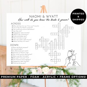 Mots croisés personnalisés sur le mariage : jeu sirotez et résolvez image 8