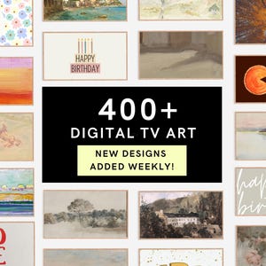 The Big Frame TV Collection, 400+ Frame TV Art, Smart TV Digital Art Bundle, Samsung Frame Tv Decor, Year-Round Tv Art Set