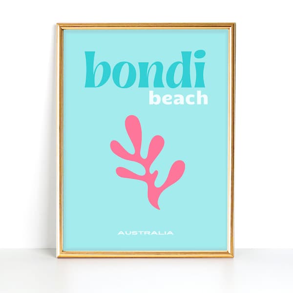 Bondi Beach Preppy Print - Etsy Canada