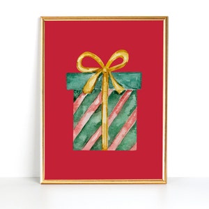 Arte stampabile di Natale, Stampa messaggio di Babbo Natale, Decorazione della parete festiva, Design di stampa festivo, Arte stampabile di Natale, Decorazione natalizia, Download istantaneo
