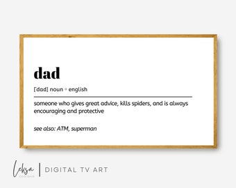 Dad Definition Frame TV Art, Father's Day Gift (Digital Download)