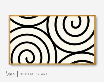 Swirl Samsung Frame TV Art | Minimalist Abstract (Digital Download)