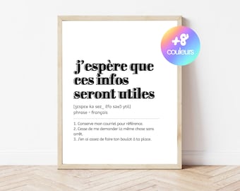 Citation Bureau Humoristique J Espere Que Ces Infos Etsy Citation Bureau Humoristique J Espere Que Ces Infos Etsy