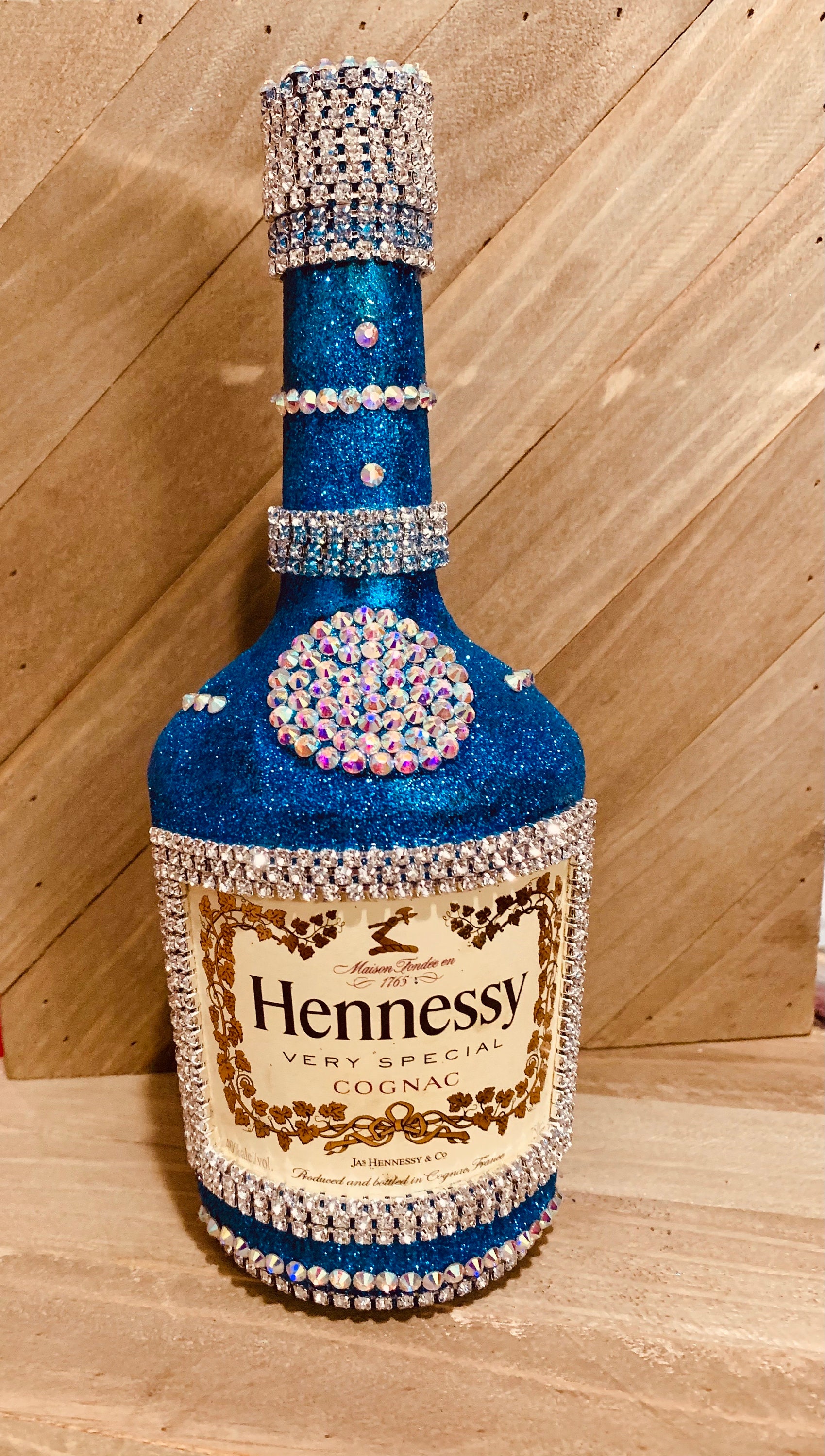 Mini Liquor bottles with Glitter shimmer inside - epoxy sealed shut.