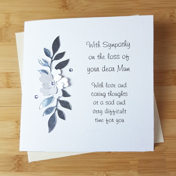 Personalised Mum Sympathy Card - Etsy UK