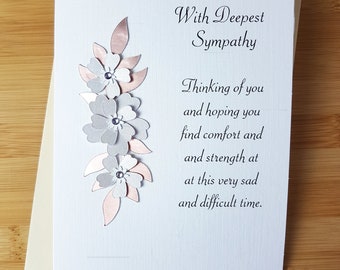 With Deepest Sympathy card - personalise free