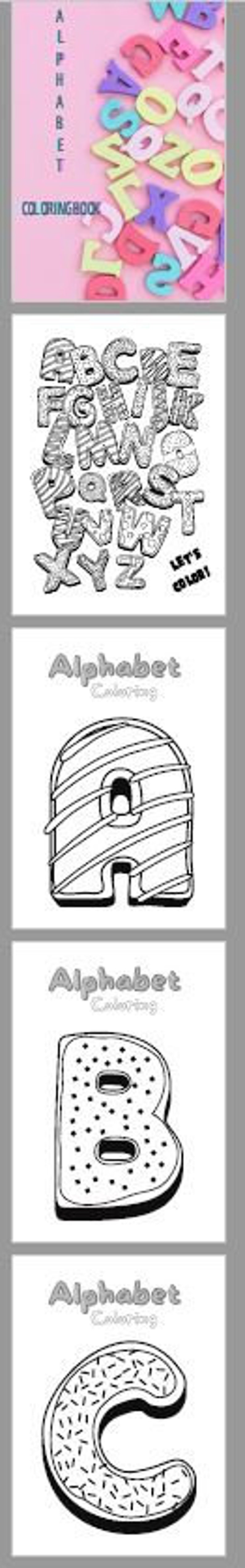 Download Alphabet Coloring Book Printable Downloadable Kids TWO ...