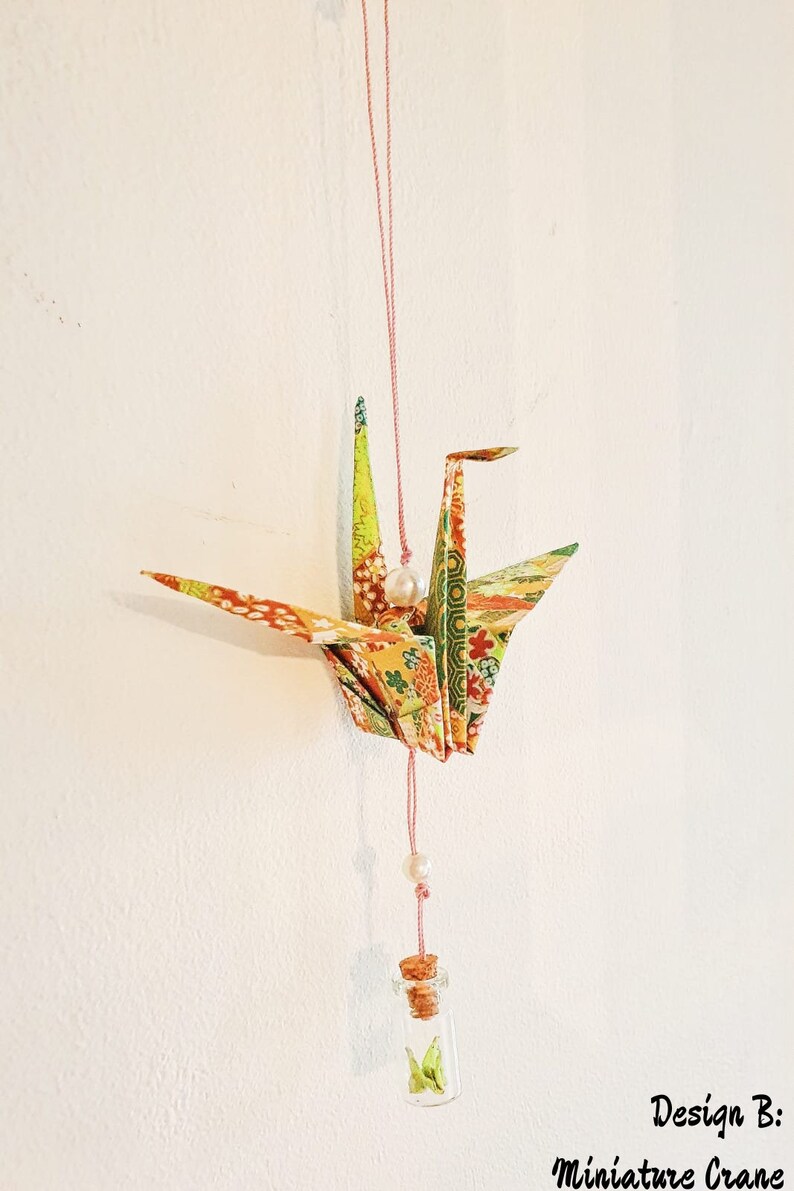 Japanese Good Luck Origami Crane Keepsake Gift Home Decor Birthday