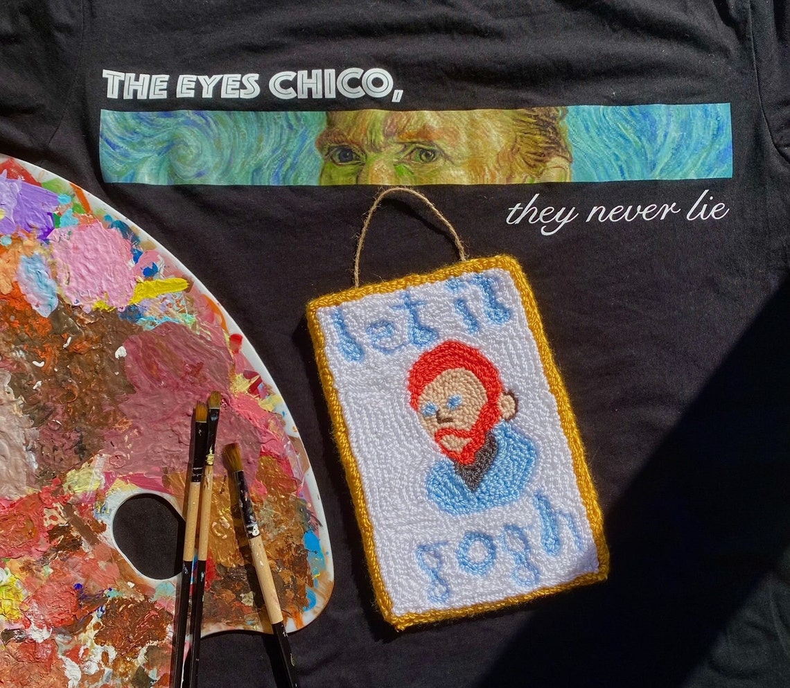 Van Gogh Punch Needle Wall Decor Punch Needle Wall Hanging Etsy