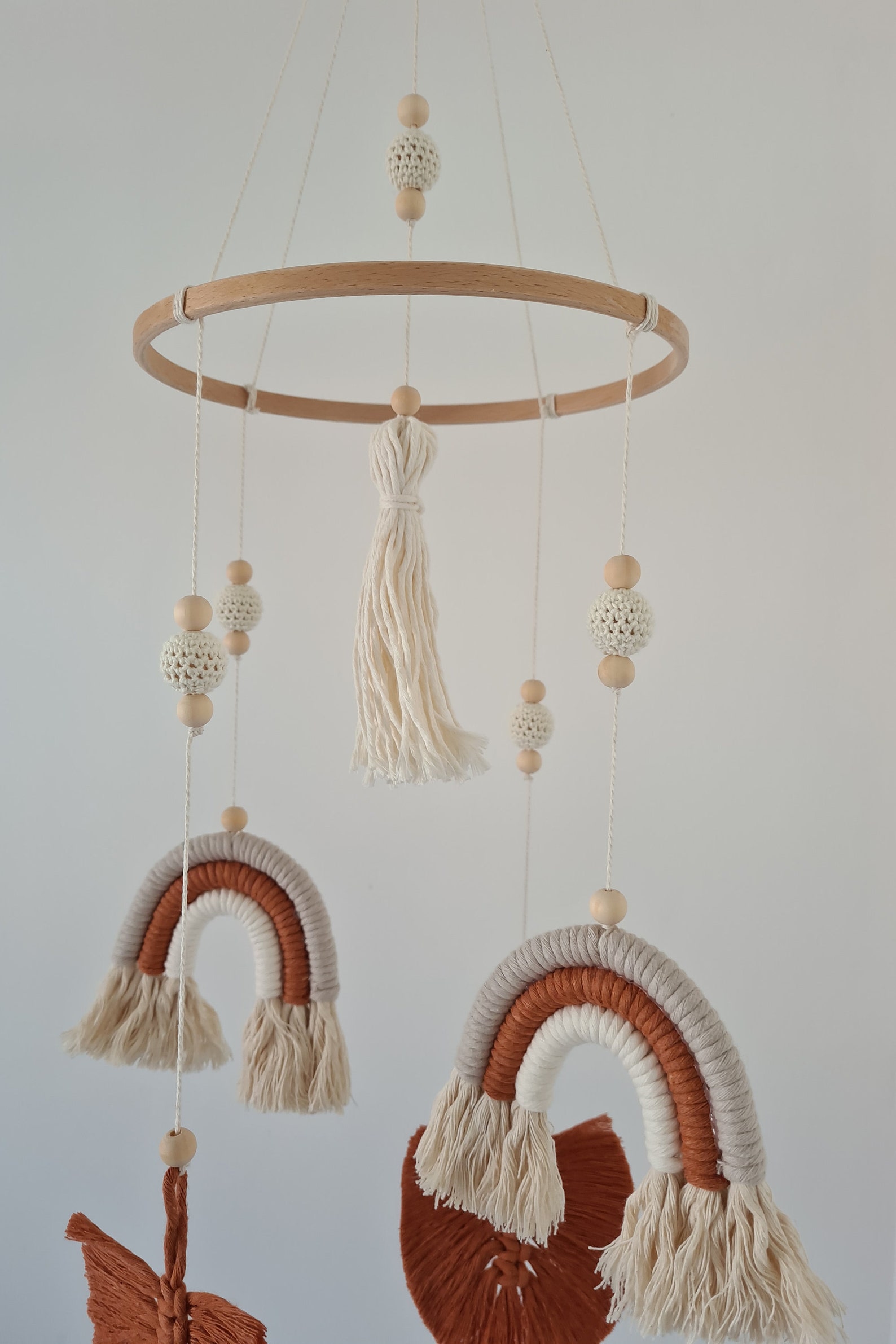 Macrame baby mobile/macrame cot mobile/nursery Etsy