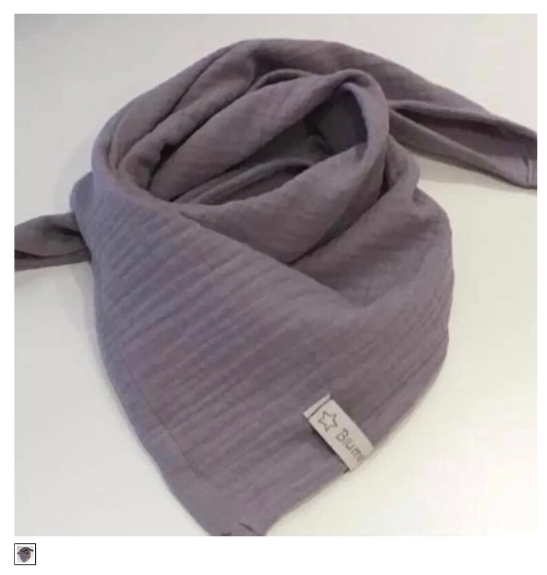 Muslin Cloth 70 x 70 cm in grey children/'s scarf Unisex