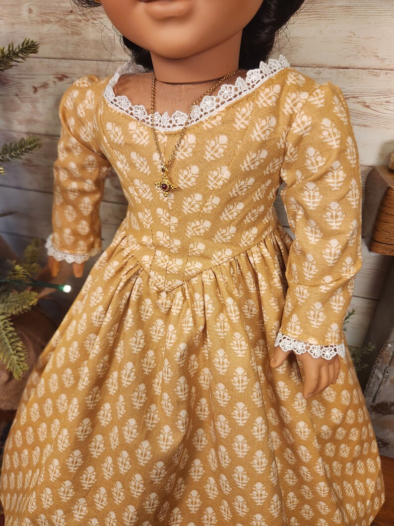 Gold Fancy Party Dress for 18 Doll Etsy