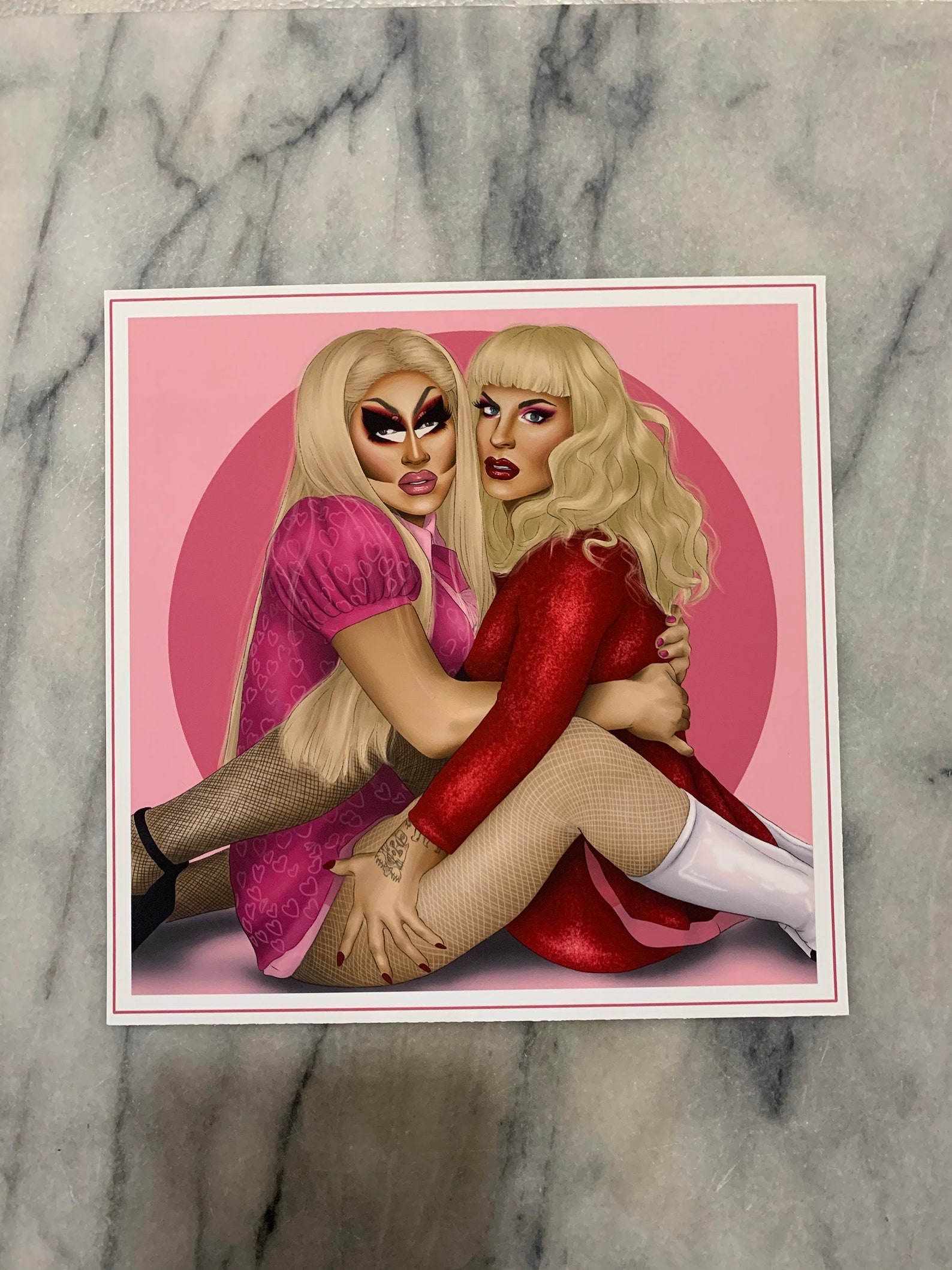 Trixie and Katya Art Print Etsy