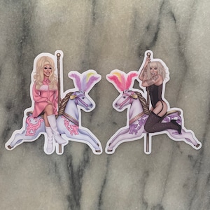 Trixie and Katya Sticker Duo