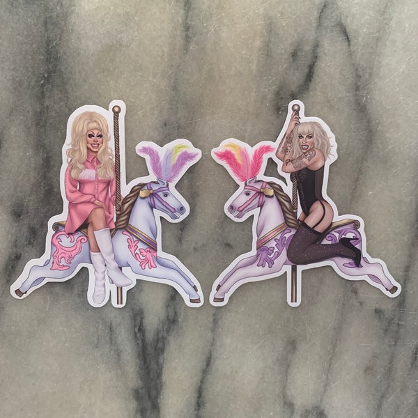 Trixie and Katya Sticker Duo