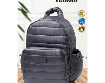 Mochila pañalera personalizada: set de viaje impermeable para el cuidado del bebé