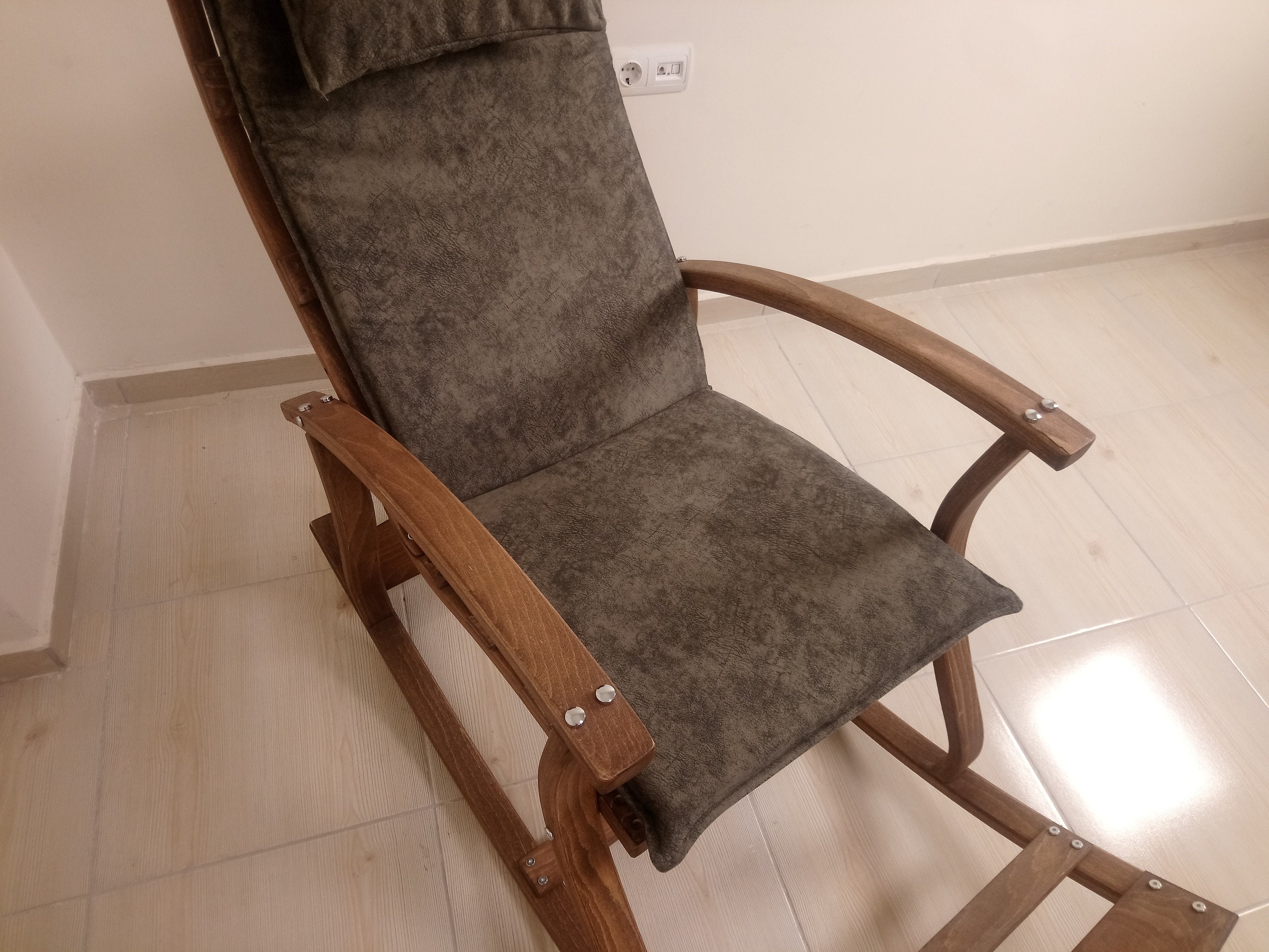 Schaukelstuhl Stuhl für Wohnzimmer Wohndeko Idee | Etsy