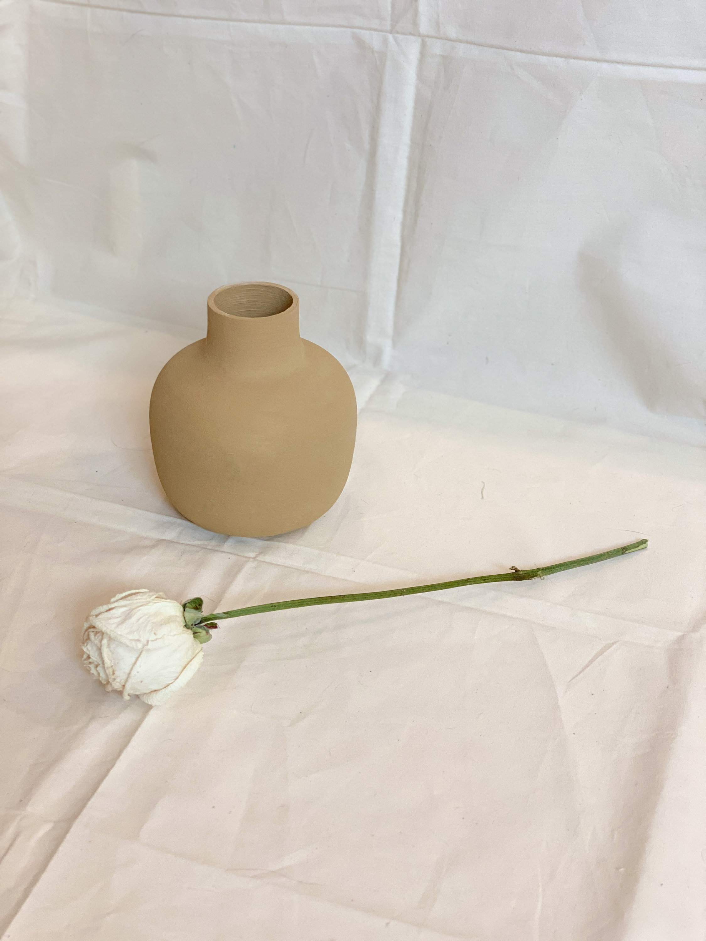 Minimal Boho Aesthetic Vase/ Neutral Boho Vase Decor/3D Etsy