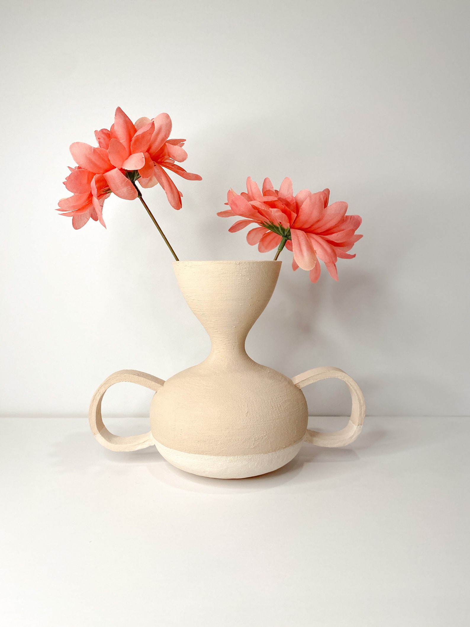 Minimal Boho Aesthetic Vase/Minimalist Vase Decor/Neutral Etsy