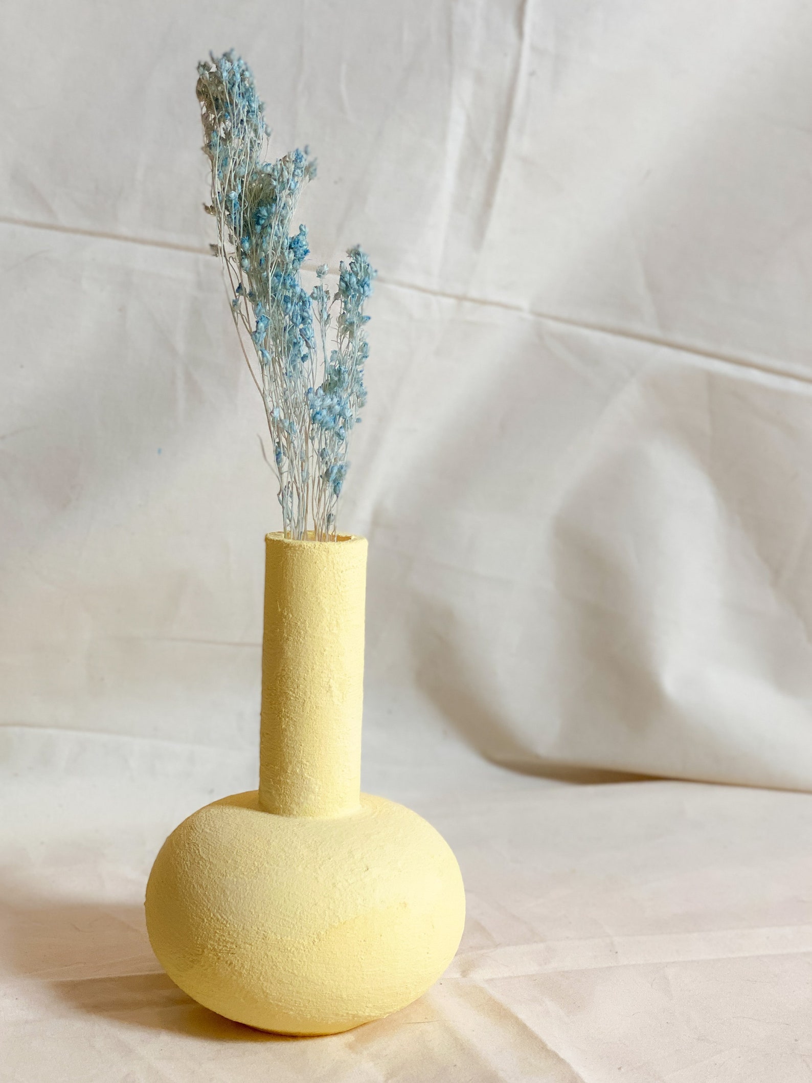 Minimal Boho Aesthetic Vase/Aesthetic Pastel Yellow Etsy