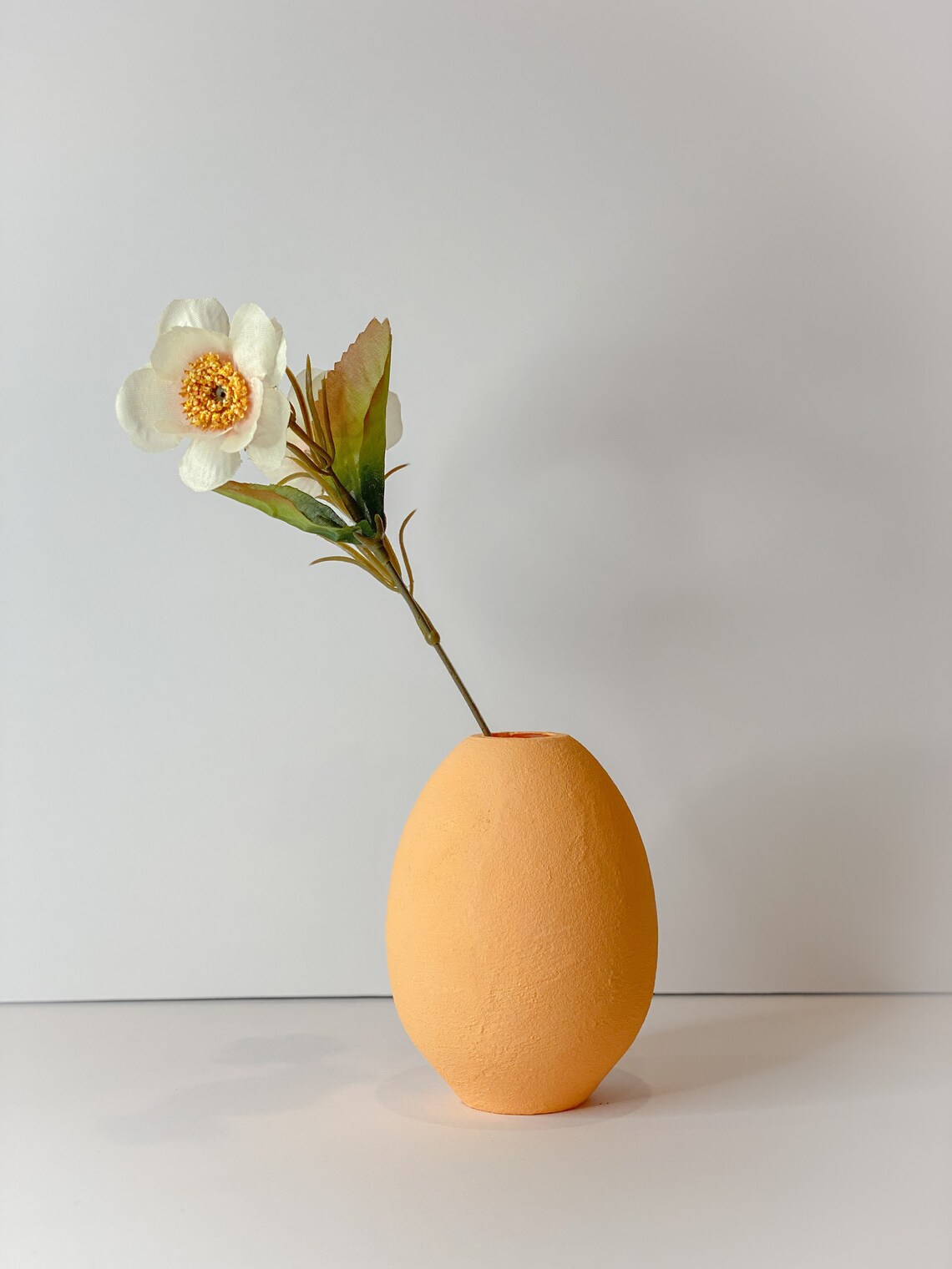 Minimal Boho Aesthetic Vase Decor/Minimal Egg Shape Vase/3D Etsy