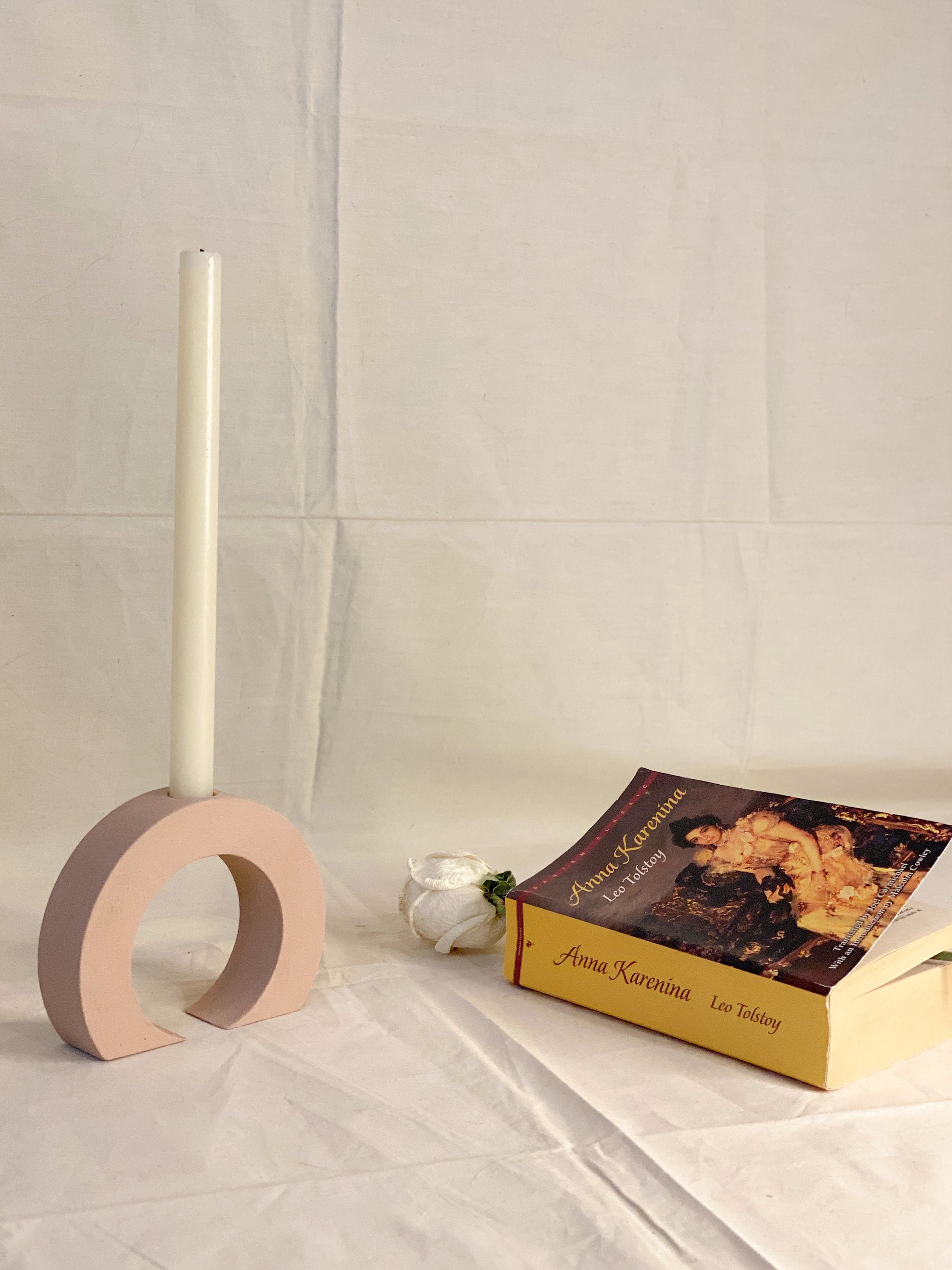 Minimal Boho Candle Stick Holder/Minimal Candle Holder/Boho Etsy