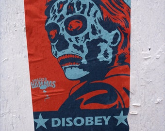 Disobey political They live inspired poster, they live fan art, obey picture, they live picture, they live obey, obey Rolled Posters