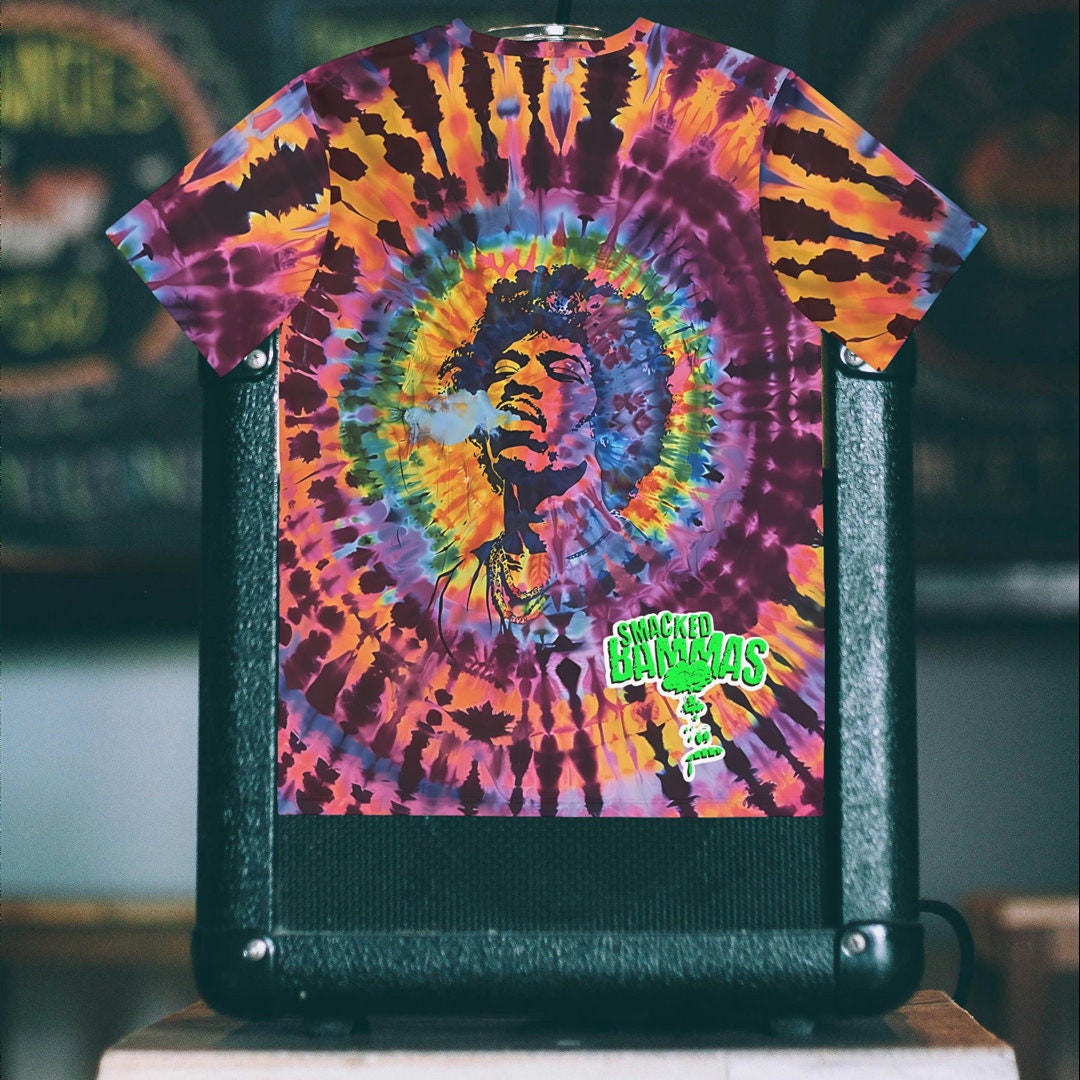 tie dye jimi hendrix t shirt