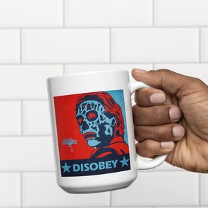 Disobey political They live inspired Ceramic Mug 11oz, conspiracy coffee, conspiracy tumbler, conspiracies mug, funny conspiracy