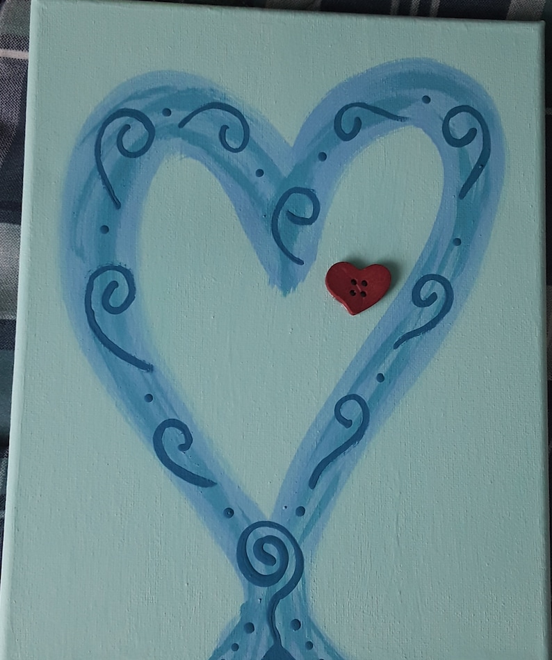 Original acrylic Fern and RBG quote painting by Jenny Elkins 10\u201d x 10\u201d