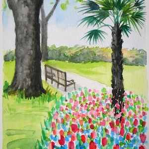 Aiuola fiorita al parco
