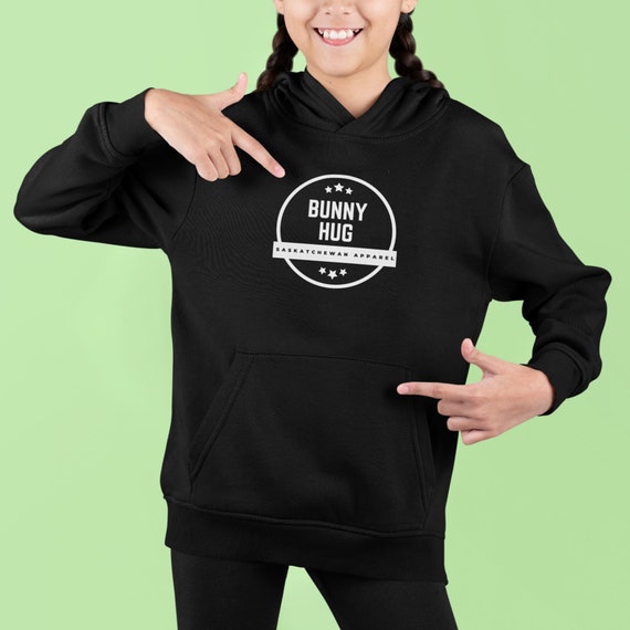 Bunny Hug Circle Logo Youth Heavy Blend Hooded Sweatshirt Bunnyhug