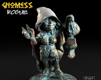 Gnomess Rogue, Tabletop RPG Miniature