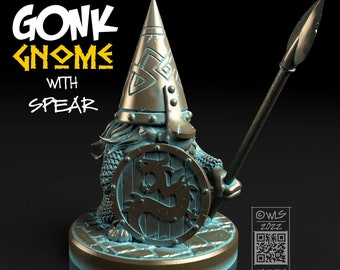 Gonk with Spear, Tabletop RPG Miniature or figurine