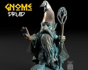 Gnome Druid, Tabletop RPG Miniature or figurine