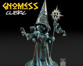 Gnomess Cleric, Tabletop RPG Miniature