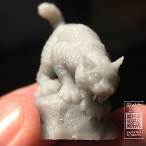 Sabertooth Kitty, Fantasy Tabletop RPG Miniature