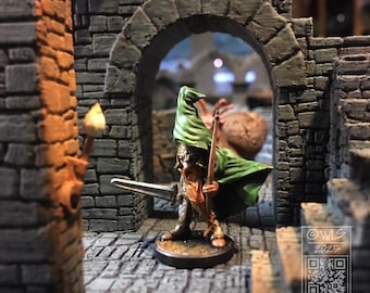 Gnomo Ranger, miniatura, statuetta o statua di un personaggio per giochi di ruolo da tavolo