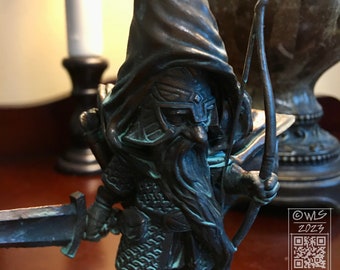 Gnome Ranger, 4" (10cm) Figurine, Bronze finish