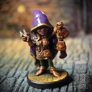 Gnomess Rogue, Female Gnome, Fantasy  Miniature for Tabletop Game Character