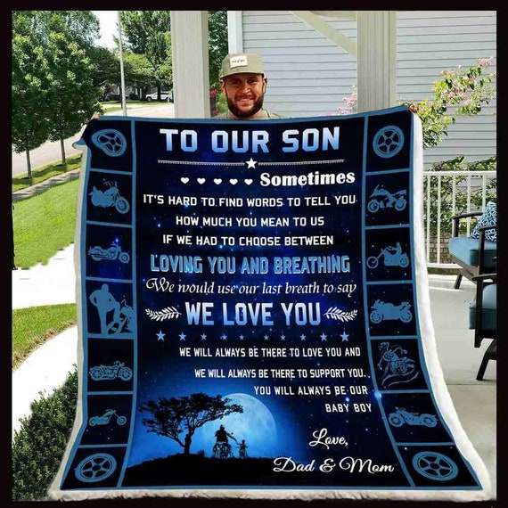 To Our Son Blanket Christmas Gifts Blanket for Sonblanket Etsy