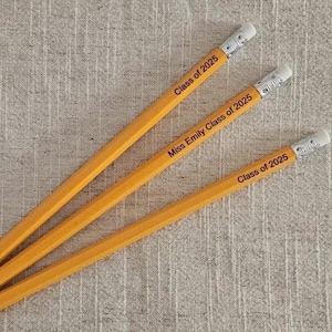 Custom Pencils - Back to School Gift, School Stationery, Name Pencils, Kids Stationery, Students Pencils, Gift, HB Pencils, Bulk Pencils