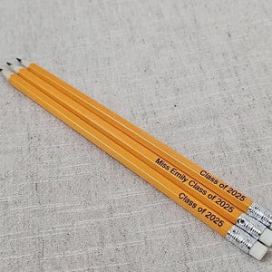 Personalised Pencils -Teacher&#39;s Gift, Teacher Stationery,Thank You Gift, Teacher Appreciation Gifts, Teacher&#39;s Pencils, HB Pencils, Custom