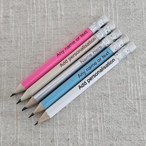 Personalised Pencils- Stationery, Personalised Pencil, Rubber, Personalized, Pencil Gift, Office Pencils,Custom Name Pencils,Gift,Customize