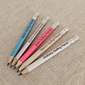 Personalised Golf Gifts - Golf Accessories, Golfer Gifts, Golf Weekend, Golf Gifts, Golfer&#39;s Birthday Gift, Golfer Gift Ideas, Mini Pencils