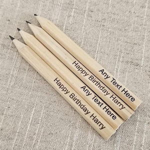 Personalised Pencils - Birthday, Party Favours, Birthday Party, Children, Celebration, Kids, Gift, Pencils, Party Bags, Mini Pencils, Adult